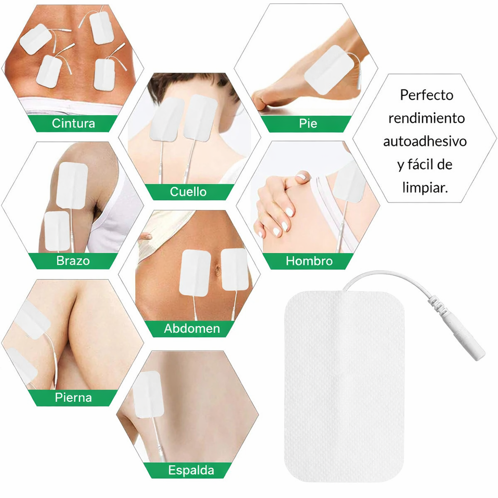 parches de electroestimulación muscular (EMS)