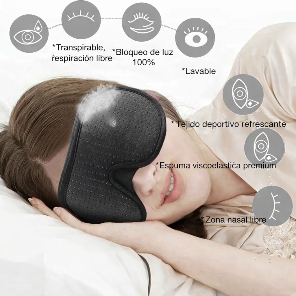 Máscara 3D para dormir