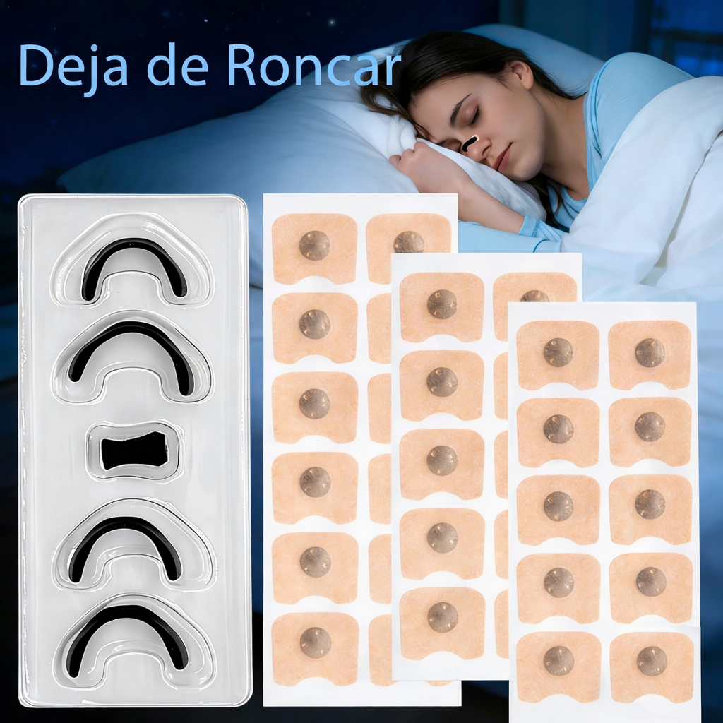 Tiras nasales magnéticas para aliviar los ronquidos